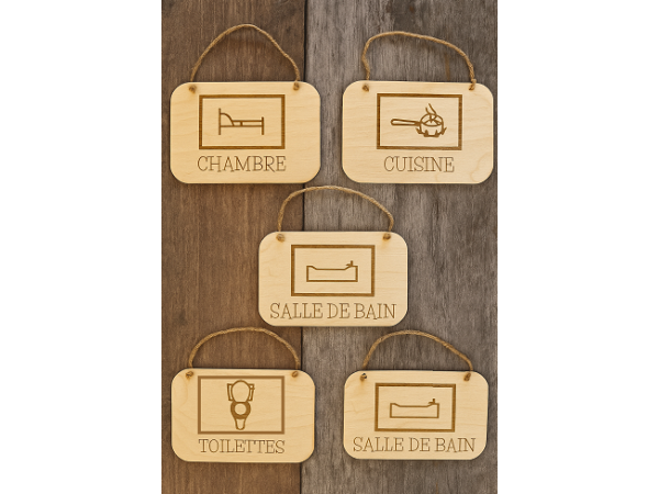 KIT  de pancartes en bois 