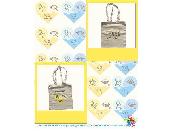 Tote Bag Makaton Jaune 